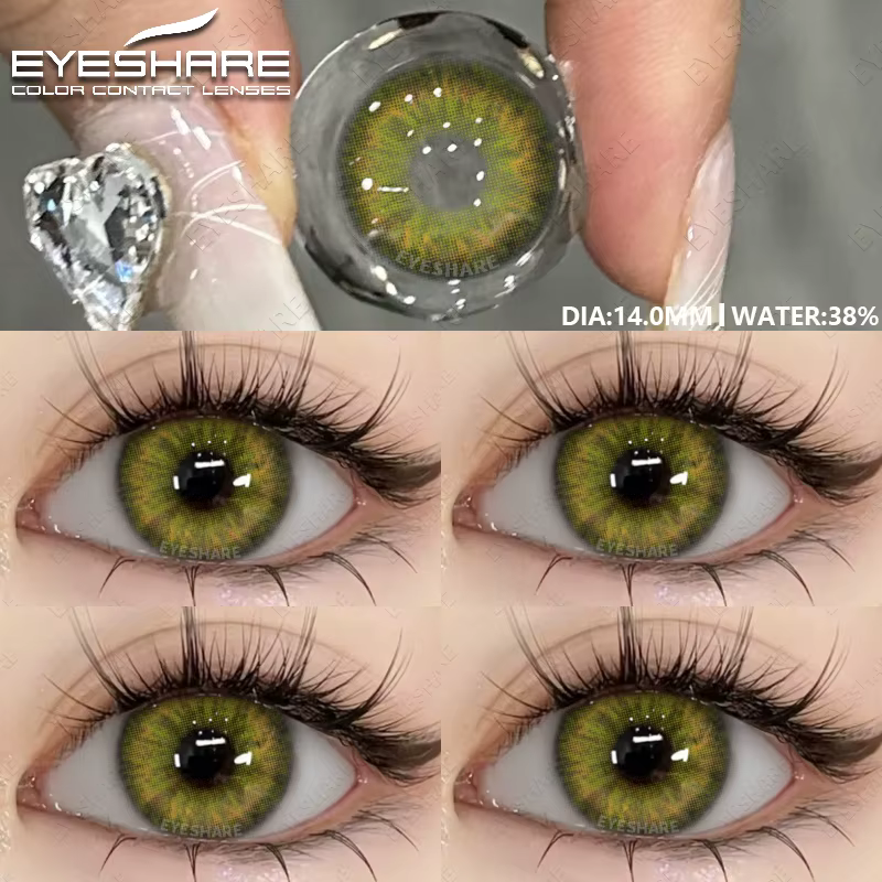EYESHARE 1 paire de lentilles pour les yeux naturelles lentilles de Contact de couleur pour les yeux