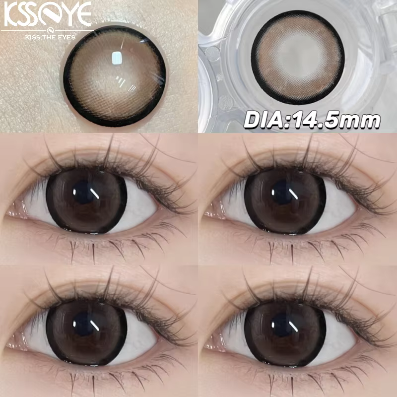 KSSEYE-Lentilles de Contact Brunes avec Dioptries, Naturelles, Cosmétiques pour Grands Pupilles, Bea