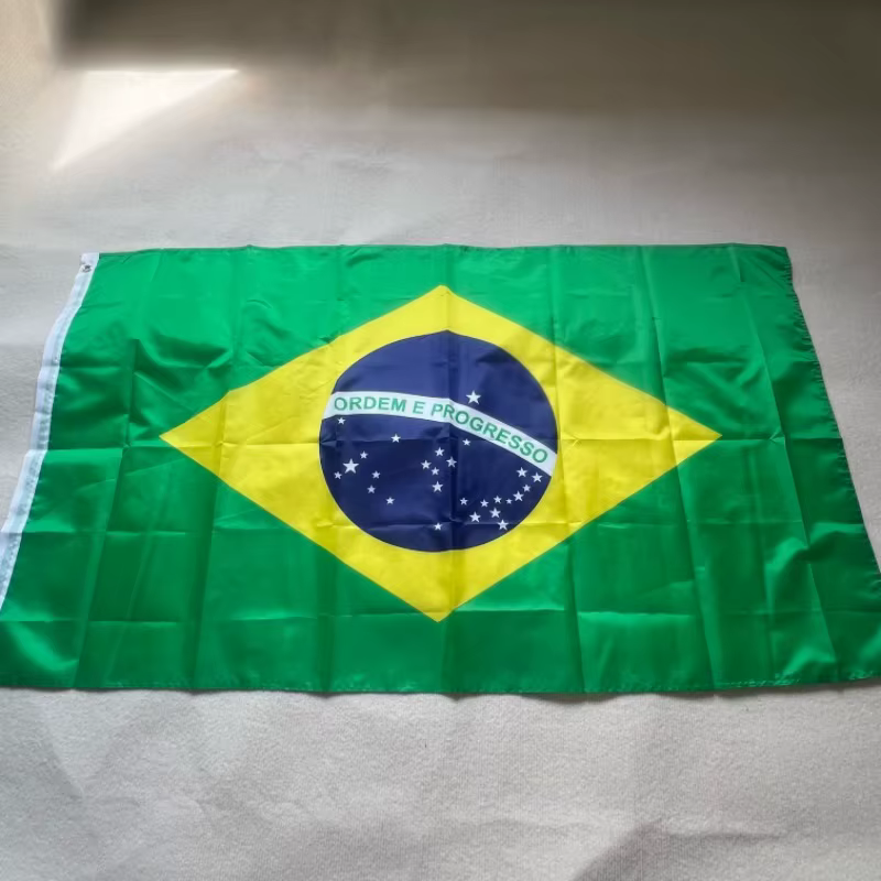 Drapeau brésilien de football pour la décoration intérieure, bannière extérieure, haute qualité, 90x
