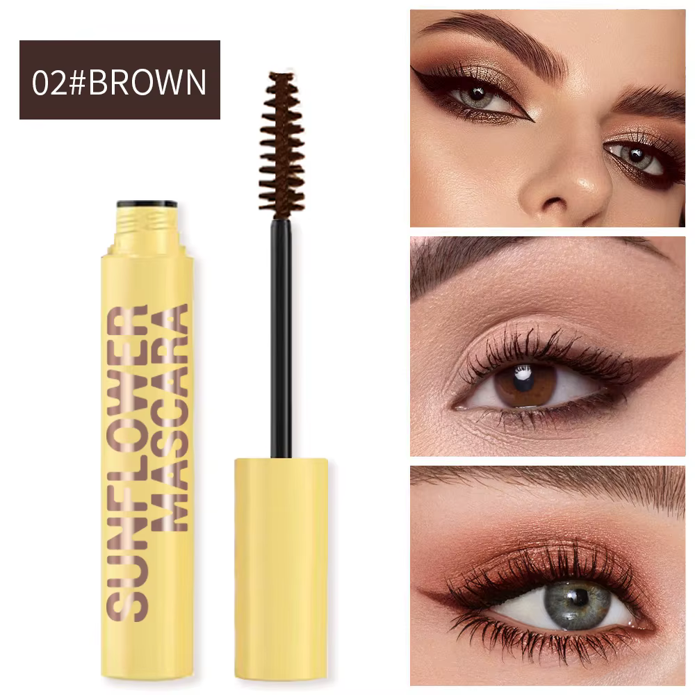 Mascara à volume de bulle bouclée 4D pour Noël et Halloween – Maquillage pour les yeux unisexe imper