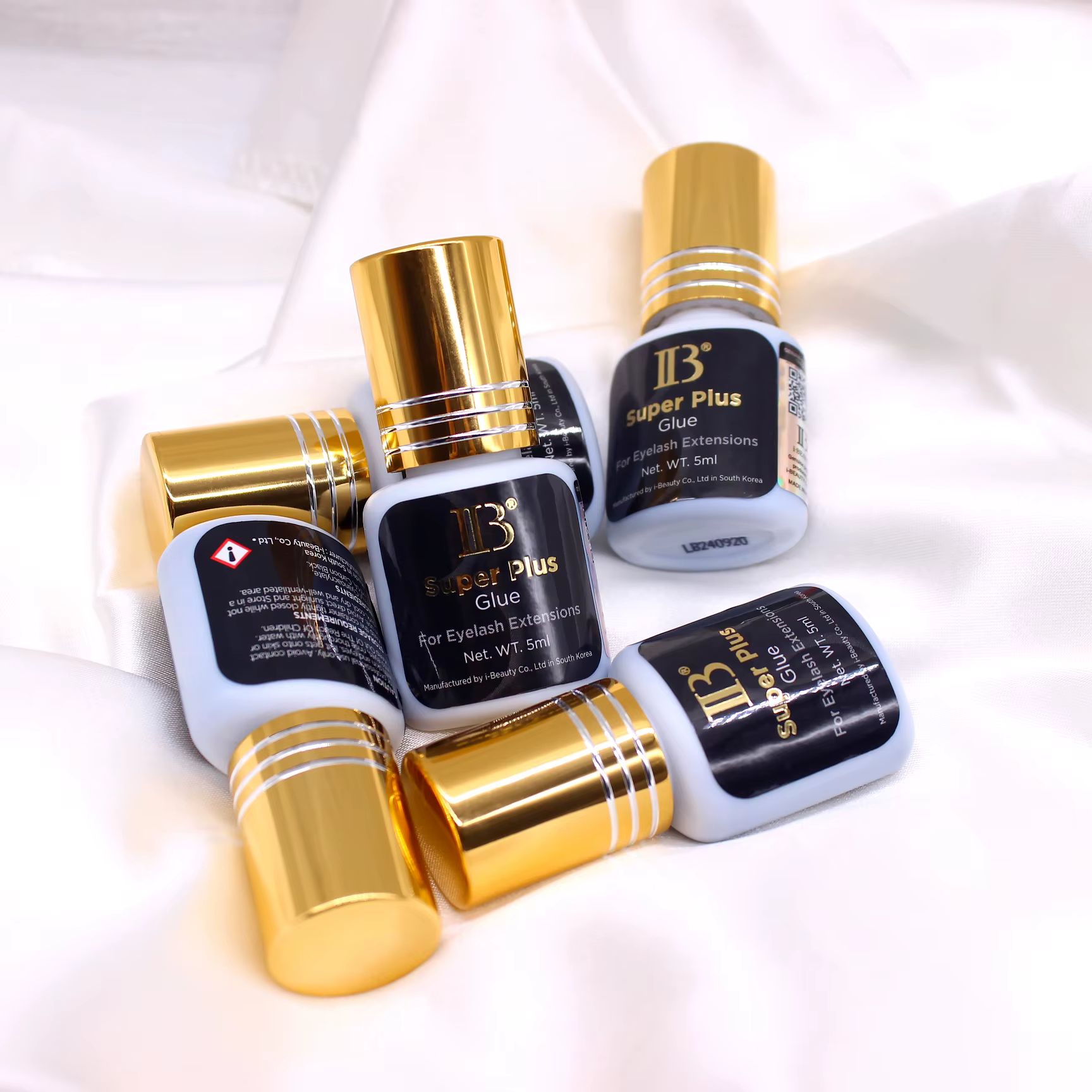 20 bouteilles d'origine IBeauty Super Plus colle pour Extensions de cils 5ml corée capuchon doré fau