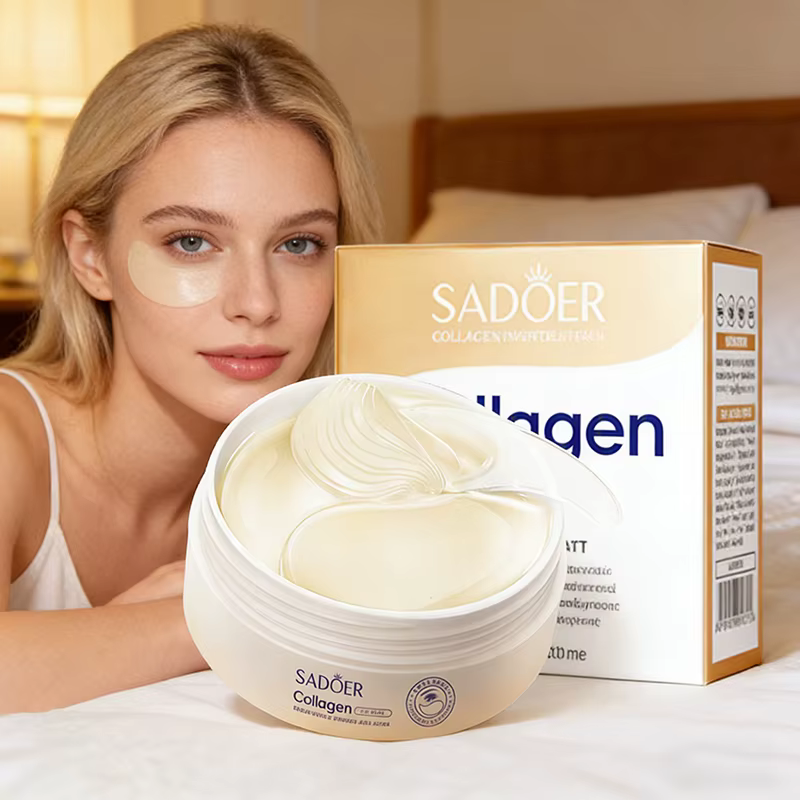SADOER – masque pour les yeux au collagène cristal, Anti-cernes, sacs pour les yeux, patchs hydratan