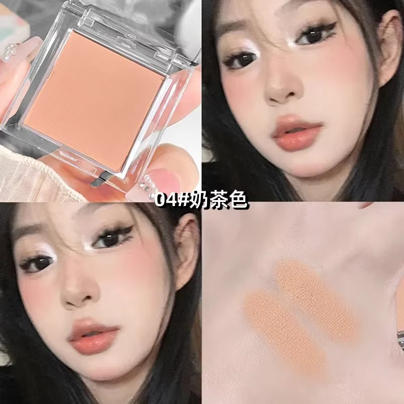 Palette de fards à paupières surligneurs blanc nu chaud, velours Ultra-fin, longue durée, mat nature