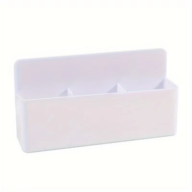 Boîte de rangement pour tableau à stylos, porte-stylo de rangement en plastique adhésif multifonctio