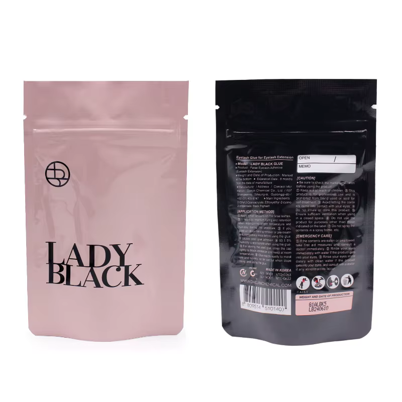Colle noire originale pour Extension de cils, 10 bouteilles, avec sac Original, faible Irritation, 5