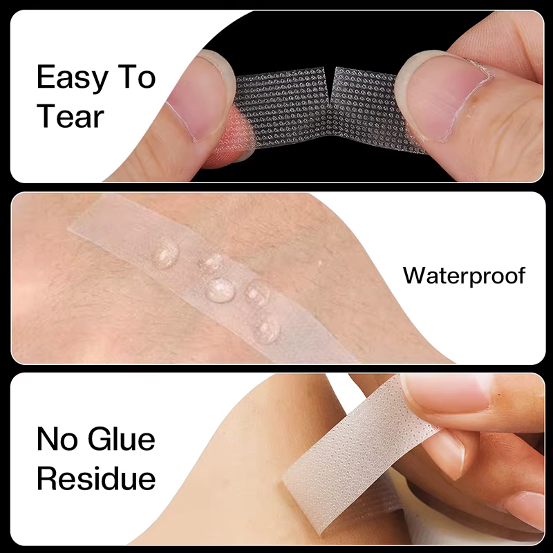 1/3/5 rouleaux de ruban d'extension de cils, outils adhésifs PE sous les coussinets oculaires pour c