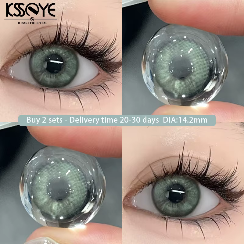 KSSEYE 2 pièces nouvelles lentilles de Contact de couleur bleue gris changer de couleur la haute qua