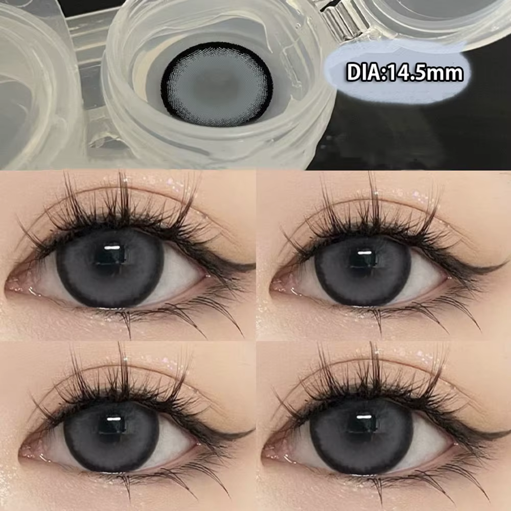 KSSEYE 2 pièces lentilles de contact yeux naturels myopie Prescription cercle lentilles colorées bea