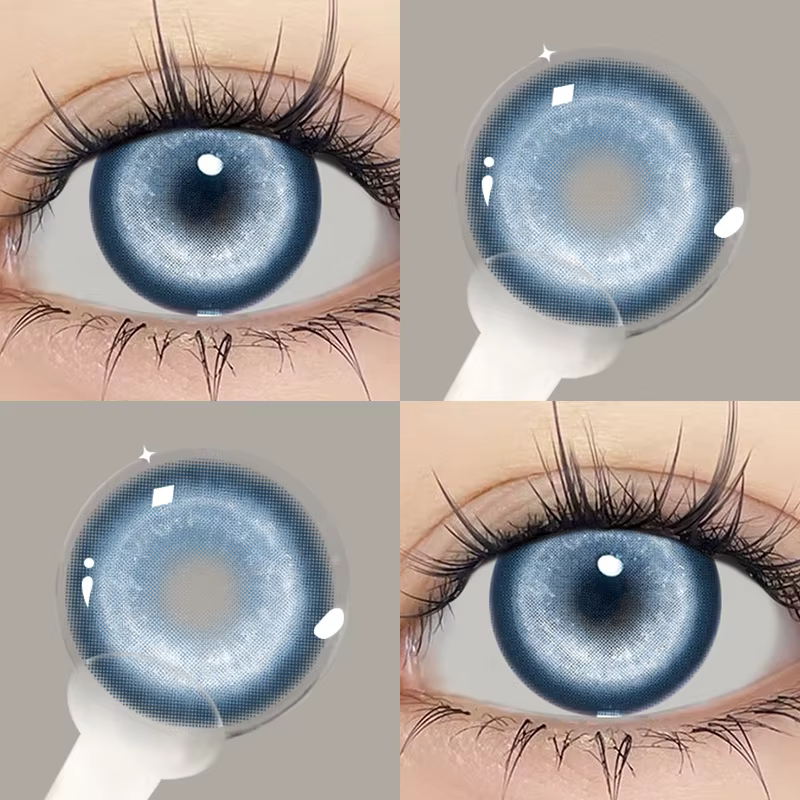 JeweLens couleur bleue Contact coréen grands yeux lentille Cosplay Contacts nouvelle arrivée maquill