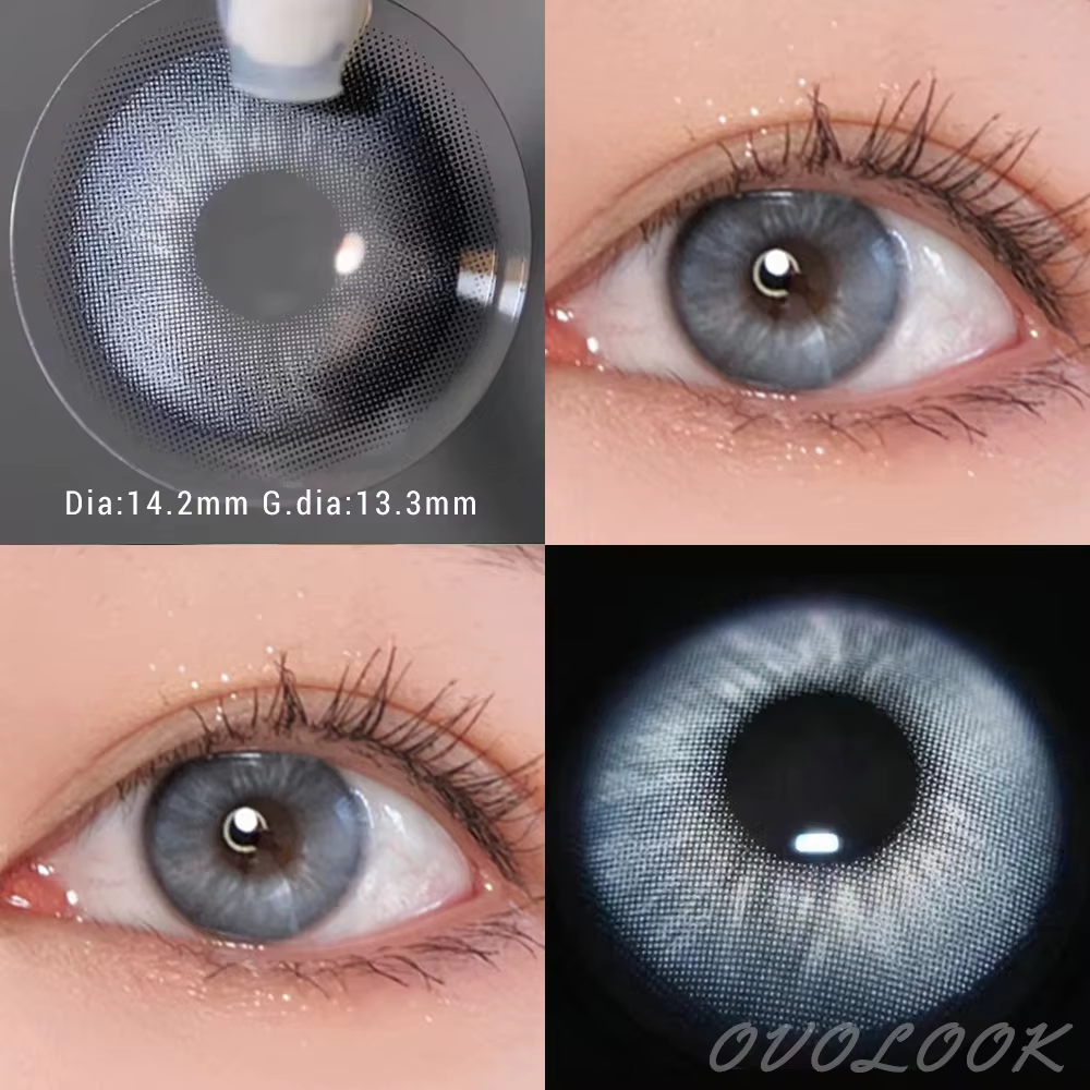 Paire OVOLOOK-1 de lentilles de myopie Lentilles de contact colorées pour les yeux Lentilles de cont