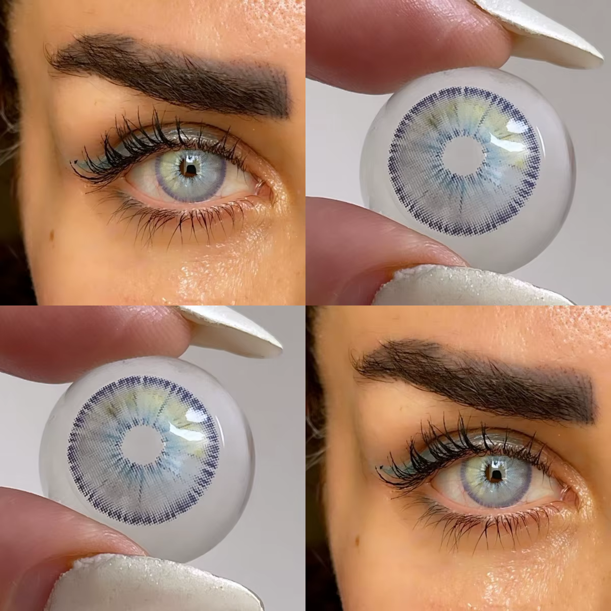 Lentilles de contact colorées naturelles pour femmes, lentilles souples, lentilles jetables conforta