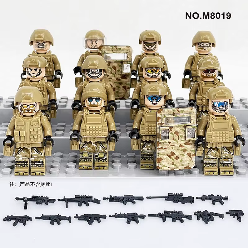 Jouet de construction de modèle SWAT, unité antiterroriste transfrontalière M8019