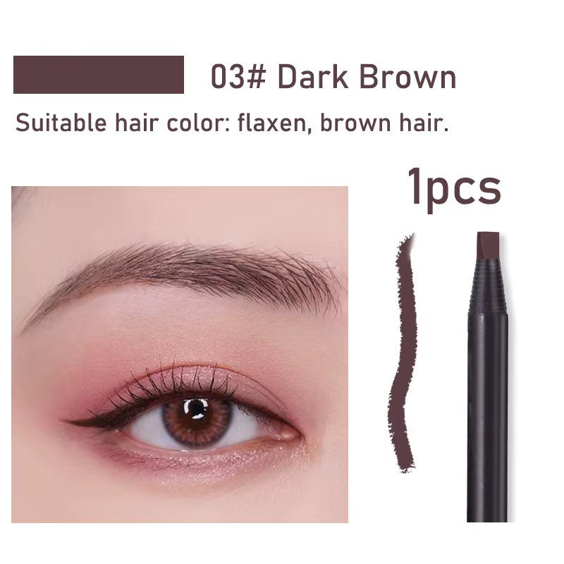 1 pièces crayons à sourcils imperméables longue durée avec brosse outils de maquillage permanents ma