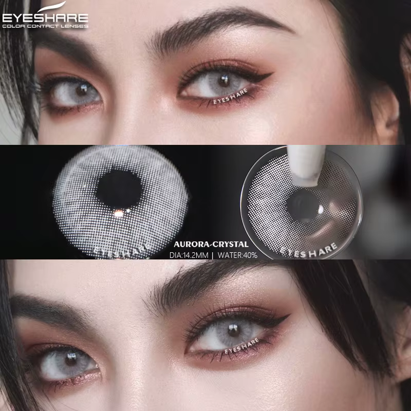 EYESHARE 2 pièces lentilles de contact de couleur naturelle pour les yeux lentilles de contact cosmé