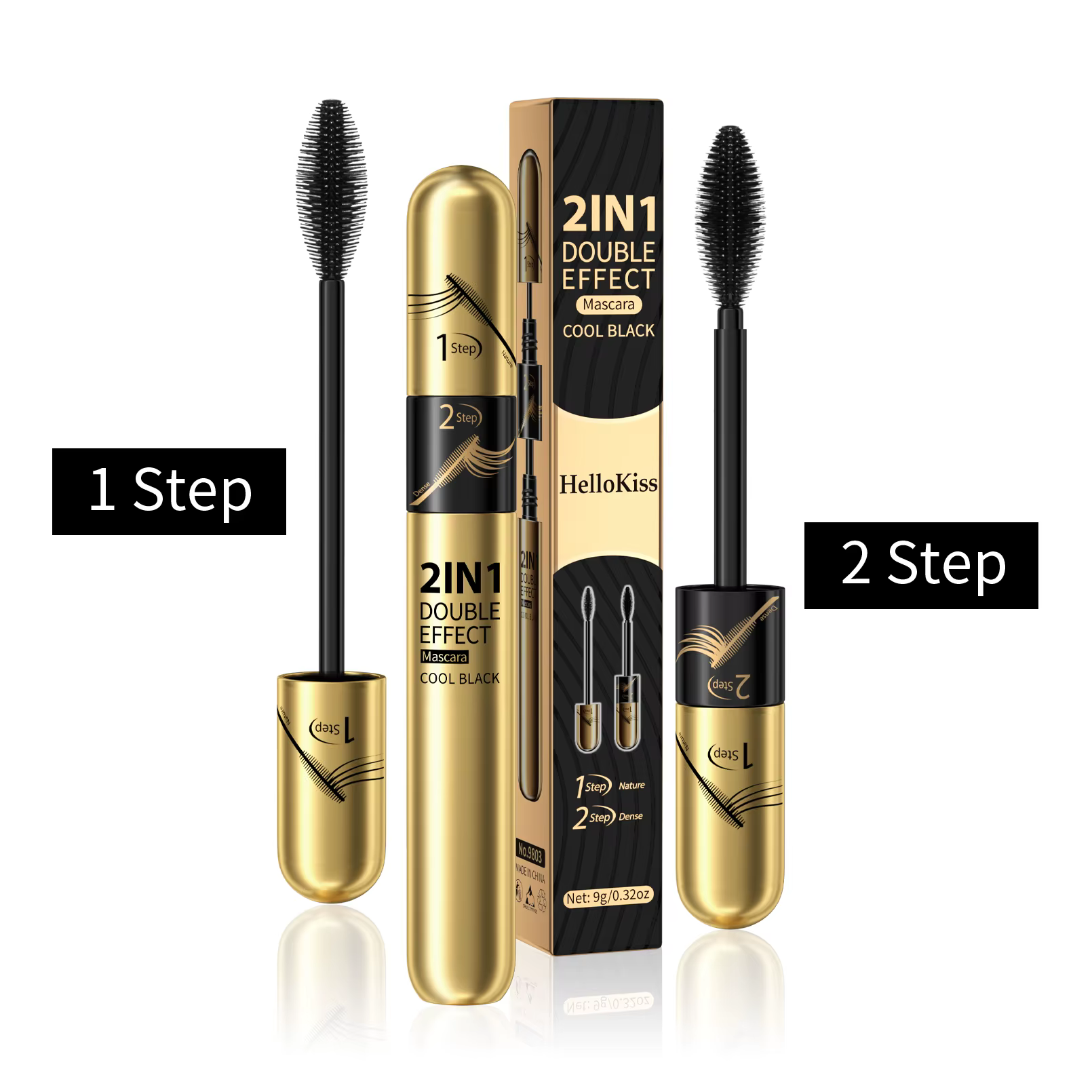 Rimel – Mascara 3d en Fiber de soie 4D, imperméable, pour Extension de cils, noir, épais, allongeant