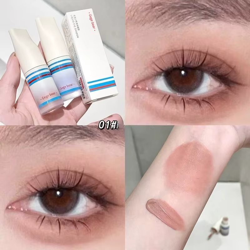 Ins – fard à paupières liquide bleu, vaporeux, scintillant, en forme de larme, longue durée, scintil