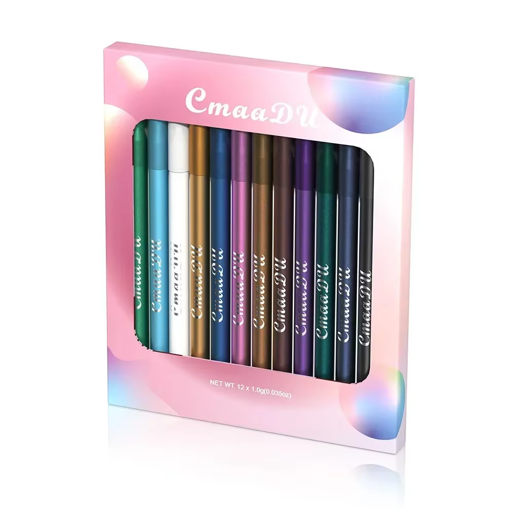 Crayon Eyeliner nacré durable, pigment imperméable, maquillage des yeux, cosmétiques coréens, 12 cou