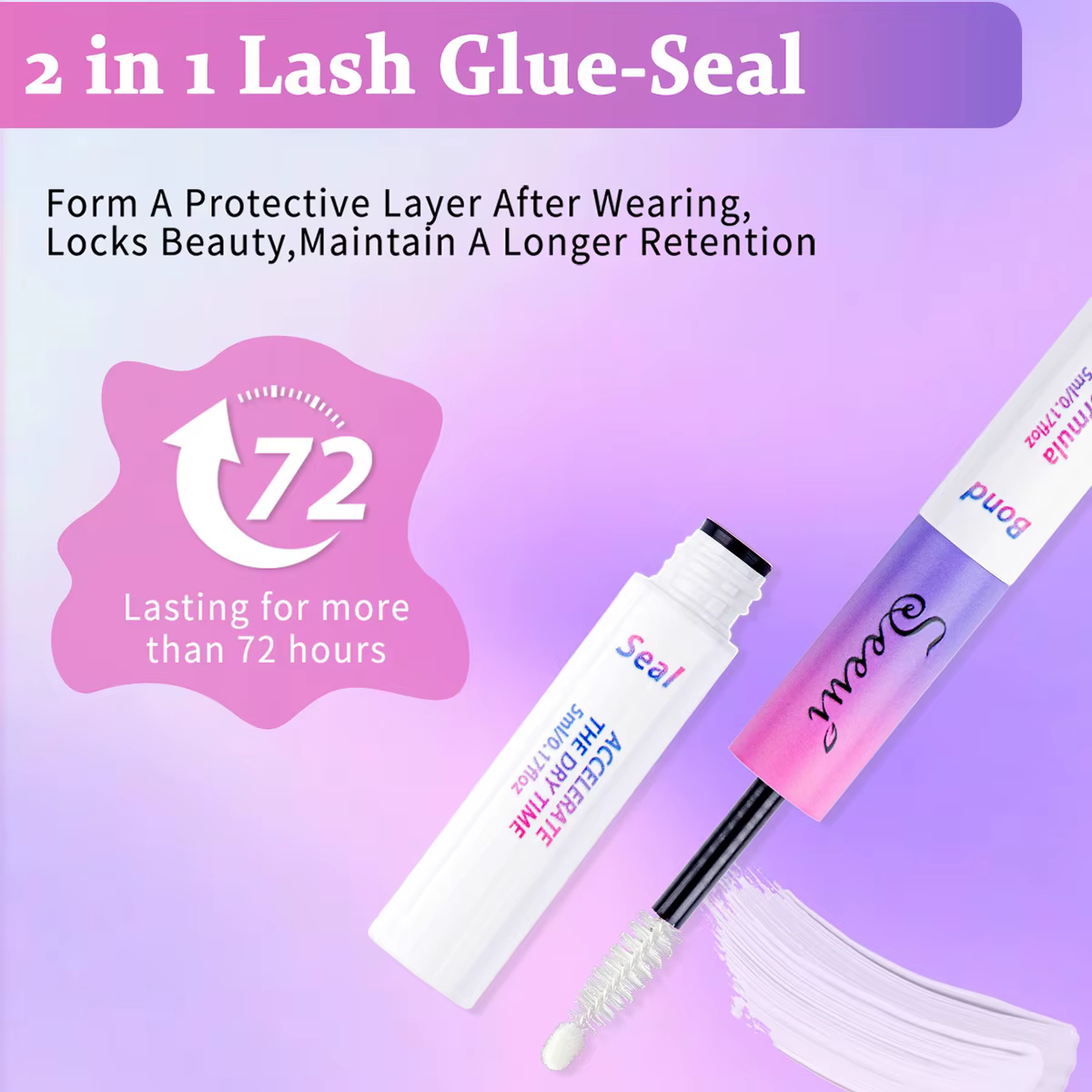 Colle et joint pour cils, pour grappes de cils, colle fixe forte, colle durable, outil d'extension d
