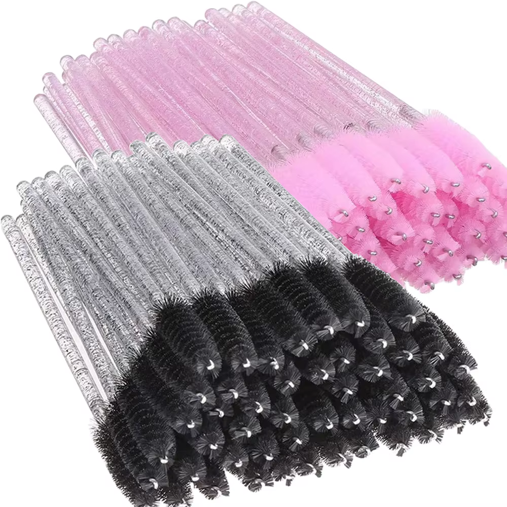 500 pièces brosses à cils Kits de brosses d'extension de cils outil de maquillage pour cils baguette