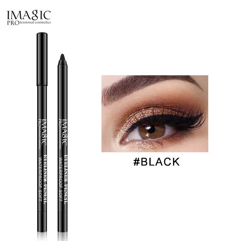 Stylo Eyeliner IMAGIC imperméable, 1 pièce, outil cosmétique de beauté de maquillage noir + 1 taille