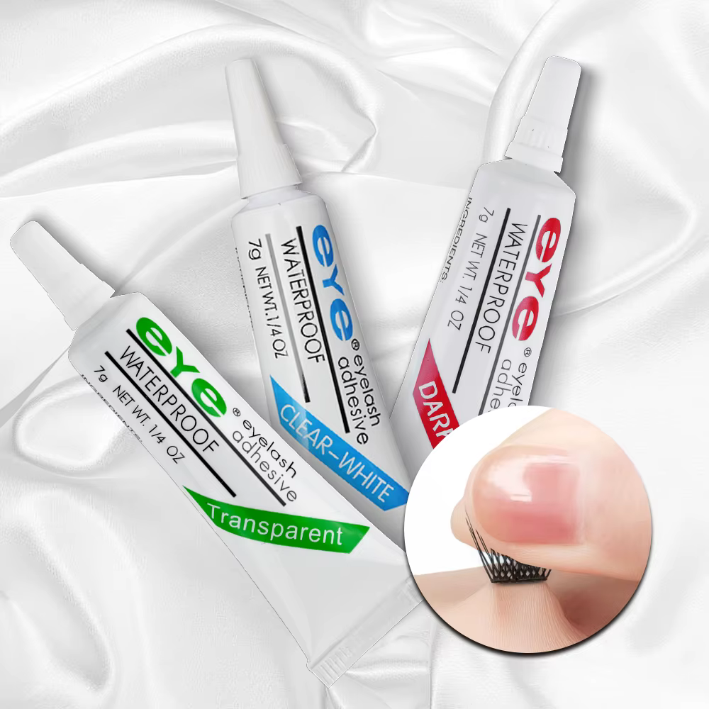 Colle à cils professionnelle à séchage rapide, 3 couleurs, extension de faux cils, longue durée, éta
