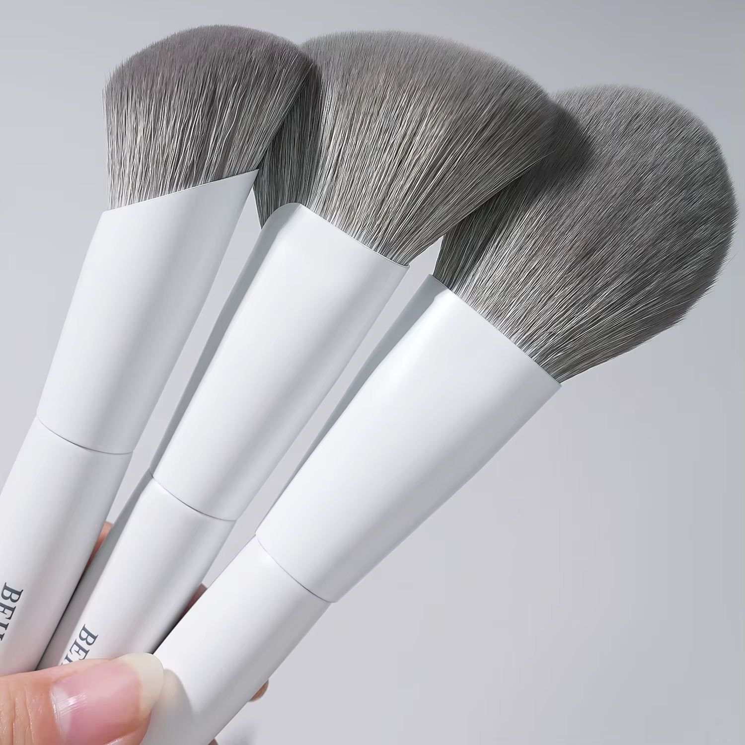 BEILI – ensemble de pinceaux de maquillage professionnels végétaliens, 12 pièces, maïs, bambou, soie