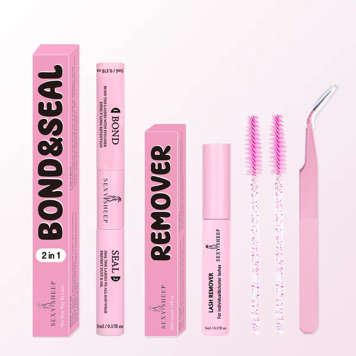 Colle à grappes de cils, liaison et joint de cils 10 ml colle à cils 2 en 1 pour grappes, adhésif po