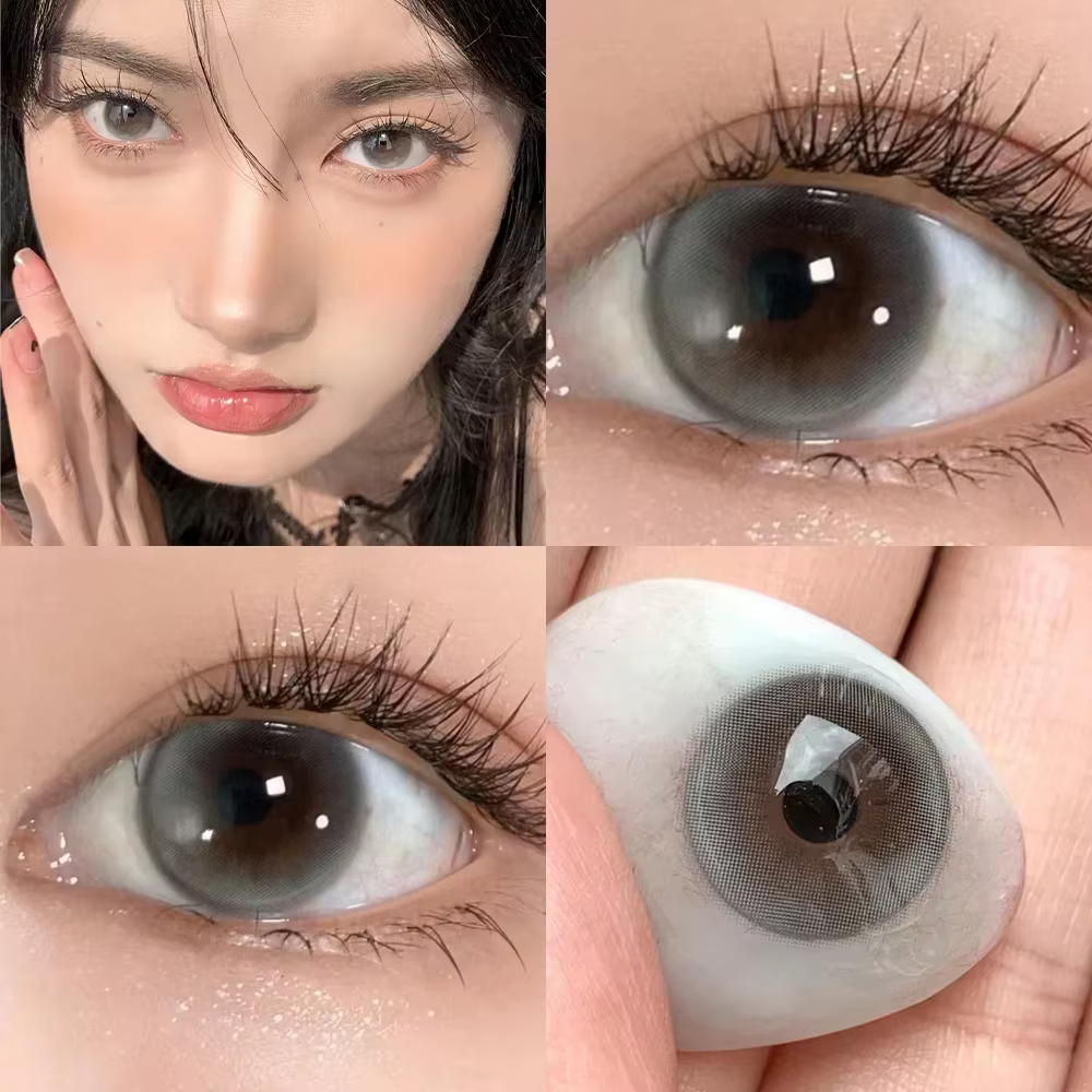 OVOLOOK-1 paire/2 pièces lentilles série bulle lentilles de Contact pour les yeux mode élèves nature