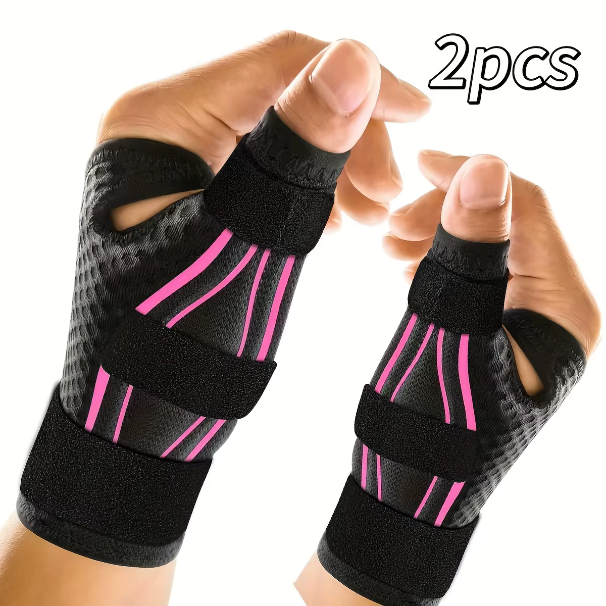 Attelle de pouce ergonomique, 2 pièces, main droite ou main gauche pour la douleur et le soutien de