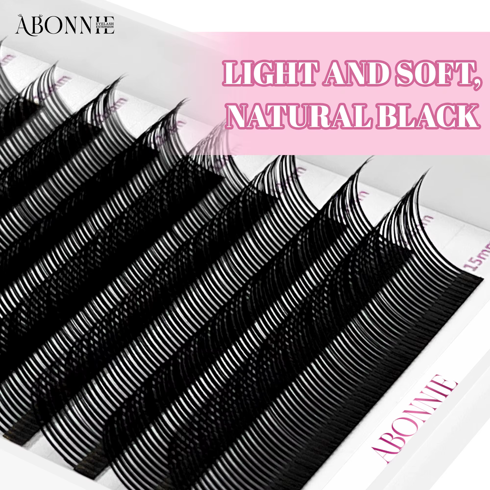 ABONNIE noir marron 5D fleur pointes fée faux cils individuels facile ventilateurs 5D fleur Volume c
