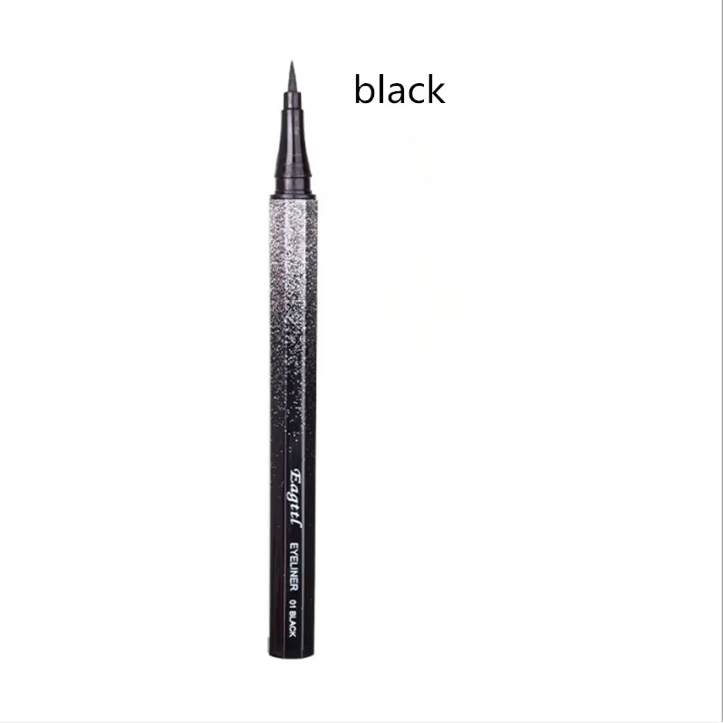 Crayon Eyeliner ciel étoilé, liquide noir marron, imperméable, maquillage longue durée, facile à por