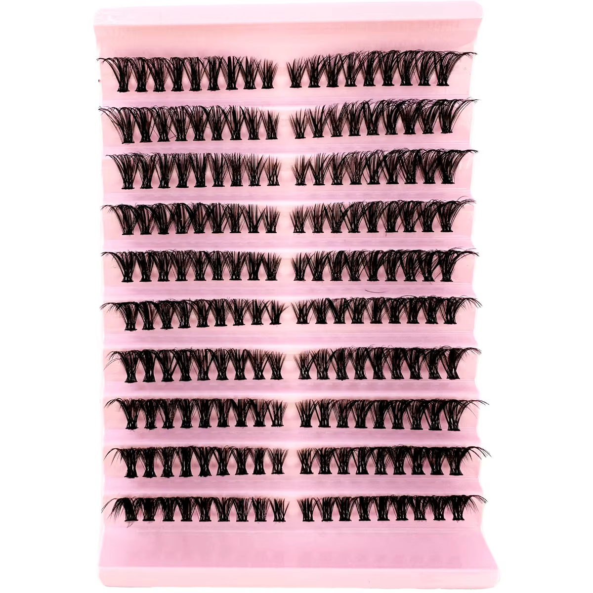Extension de cils gauche + droite effet œil de chat/renard cils grappes simples 3D vaporeux aspect n