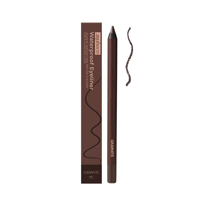 Eyeliner imperméable Duo crayon pour les yeux aiguisé, Eyeliner prune pour les yeux verts/bleus/marr