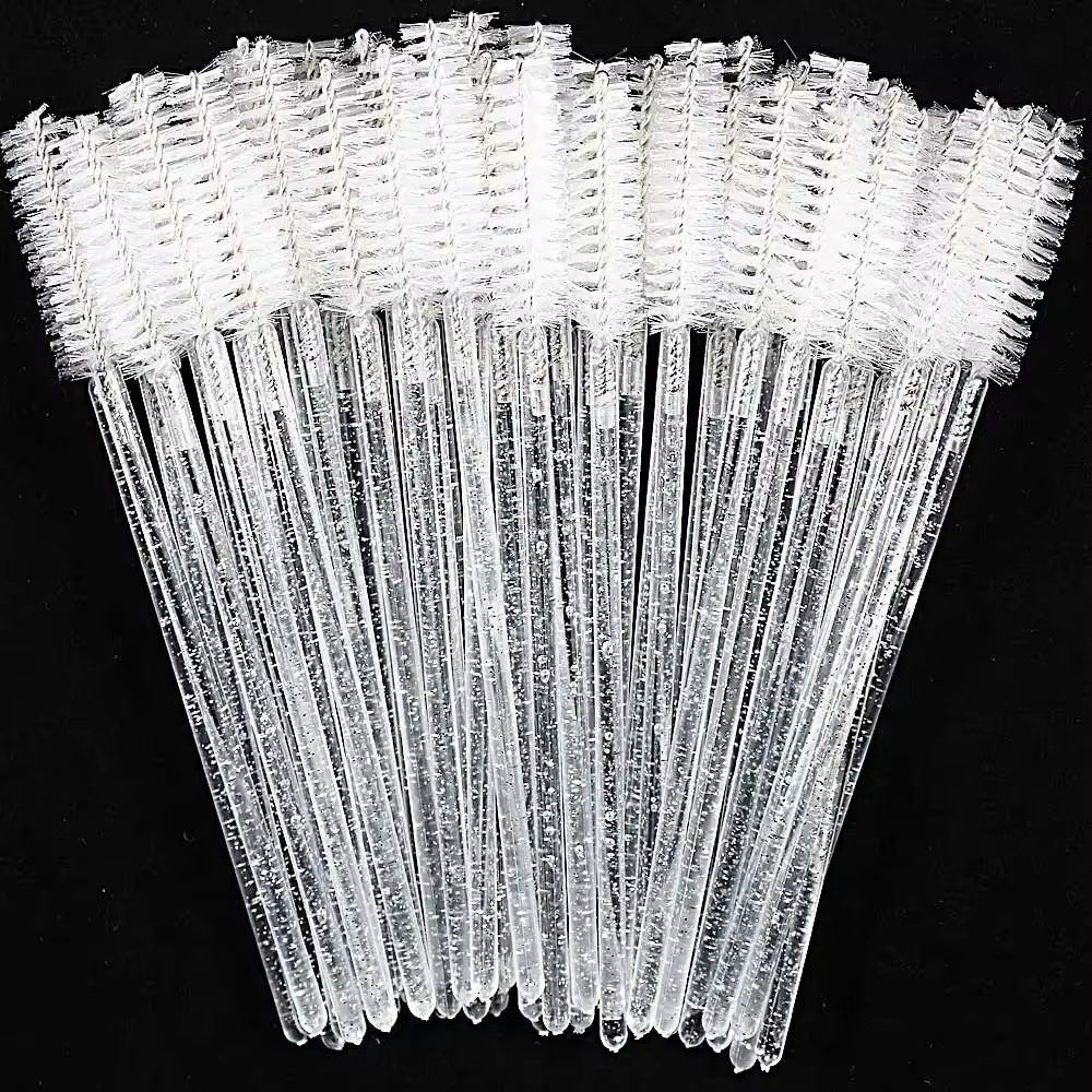 Brosse à cils jetable en cristal, peigne, Extension de cils, baguettes de Mascara, maquillage profes