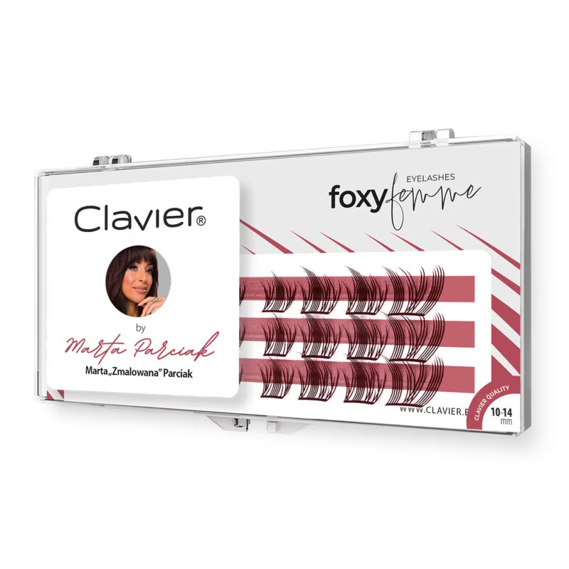 Claveir Nouvelles Cils Foxy Femme Effet Yeux de Renard Faux Cils 10-14MM Mix Outil de Maquillage Fau