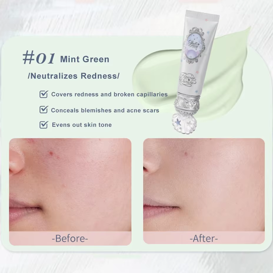 Flower Knows 2025 Shell's Jewel Radiance Primer Base de maquillage éclaircissante longue durée Hydra