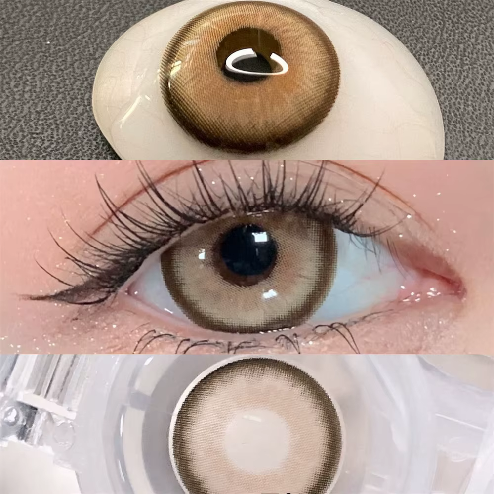 7197 lentilles de Contact colorées pour les yeux 1 paire Cosplay Prescription pour myopia0-800 degré