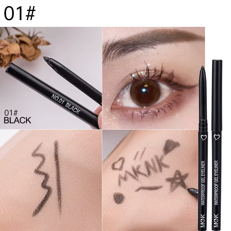 Stylo Eyeliner imperméable blanc noir marron, crayon longue durée à séchage rapide, ne fleurit pas, 