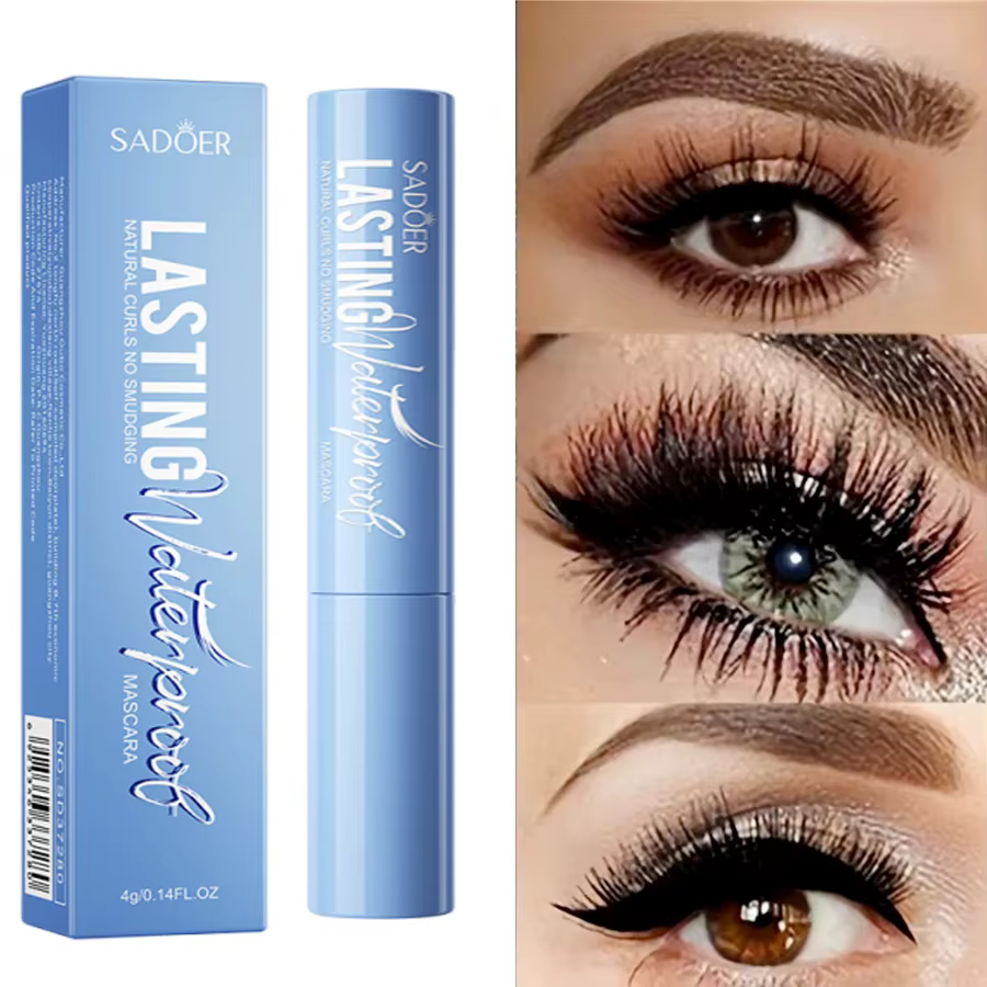 Mascara imperméable 5D pour allonger les cils, maquillage pour femmes, mascara imperméable en fibres