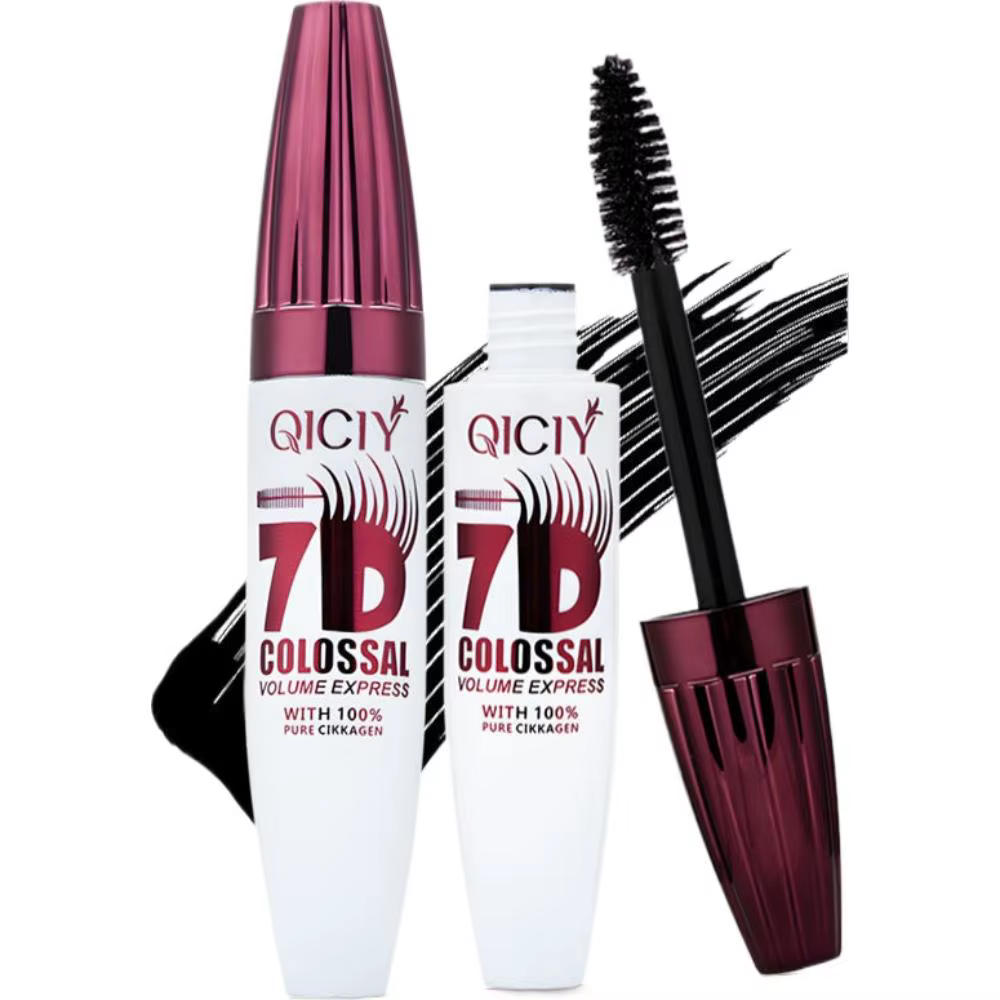 Mascara noir pour un volume multidimensionnel, extension de cils en fibres de soie, imperméable, ant