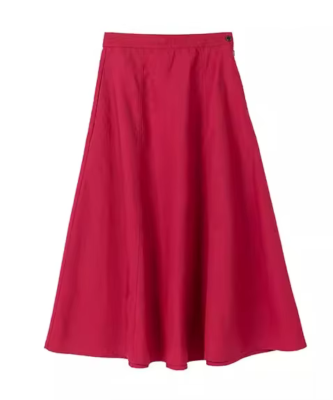 Jupe longue en coton et lin pour femme, style décontracté et polyvalent, nouvelle collection été, av