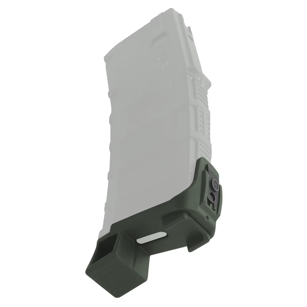 Plaque de base d'adaptation pour chargeurs GBB Airsoft style PMAG, avec système de retrait rapide et