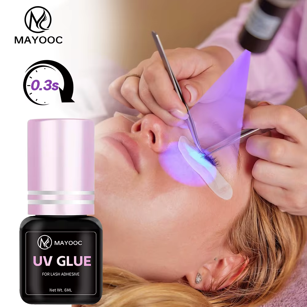 MAYOOC UV colle à cils adhésive Extensions de cils 0.1S séchage rapide forte colle d'extension de fa