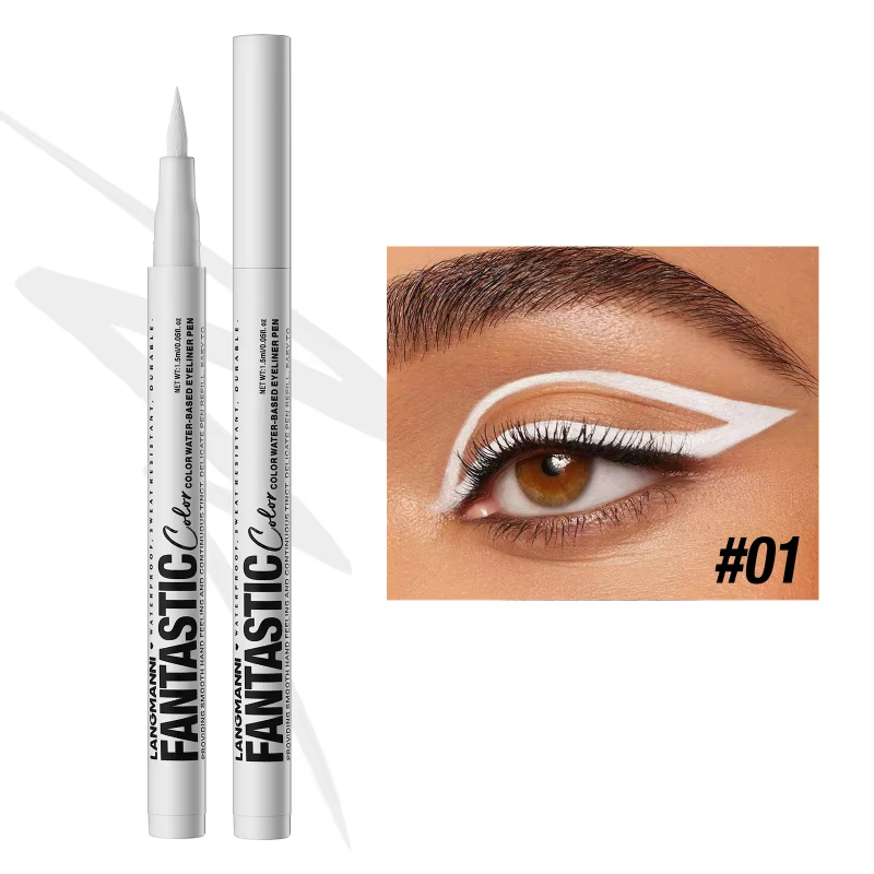 Crayon Eyeliner coloré mat, imperméable, longue durée, stylo liquide, brique à séchage rapide, rouge