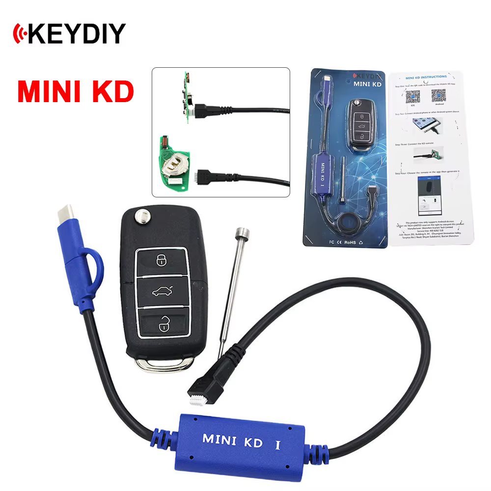 Le générateur de clé à distance KEYDIY Mini KD d'origine prend en charge le système Android/IOS rend