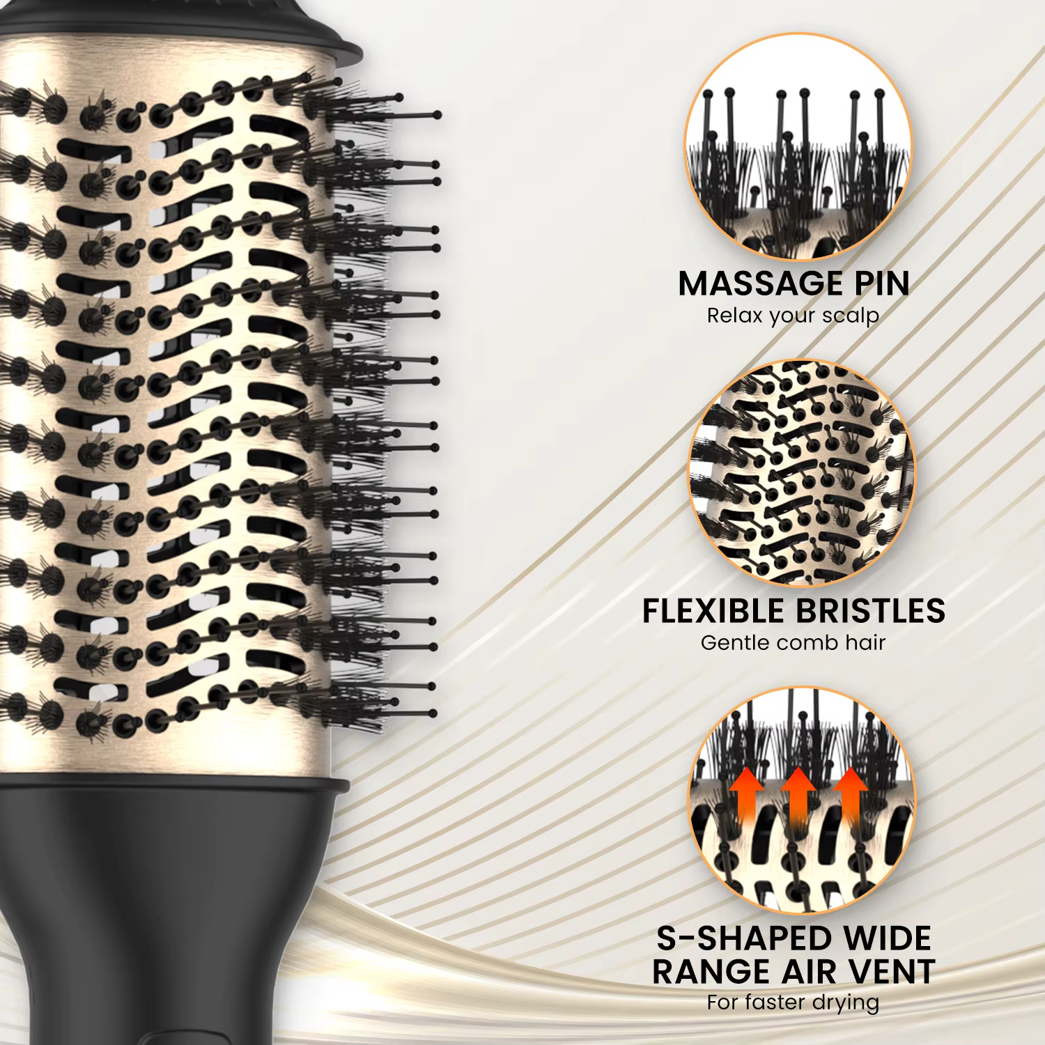 LISAPRO brosse à Air chaud en une étape et volumateur PLUS 2.0 sèche-cheveux et coiffeur nouvelle br