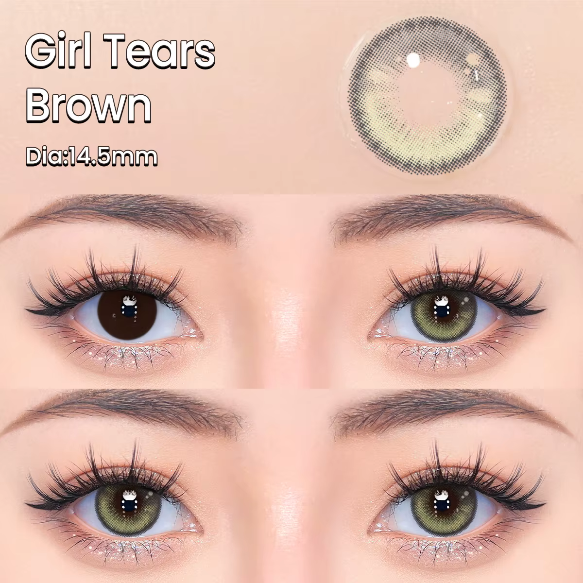 UYAAI 1 paire de lentilles de contact colorées pour les yeux lentilles bleues lentilles de contact d