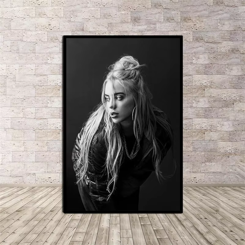Poster de couverture d'album de musique rap, art mural en toile, style hip hop rock, idéal pour la d