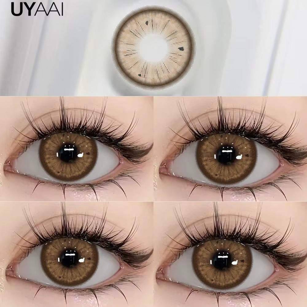 Lentilles de contact UYAAI : Pupilles colorées naturelles pour les yeux – Lentilles de contact verte