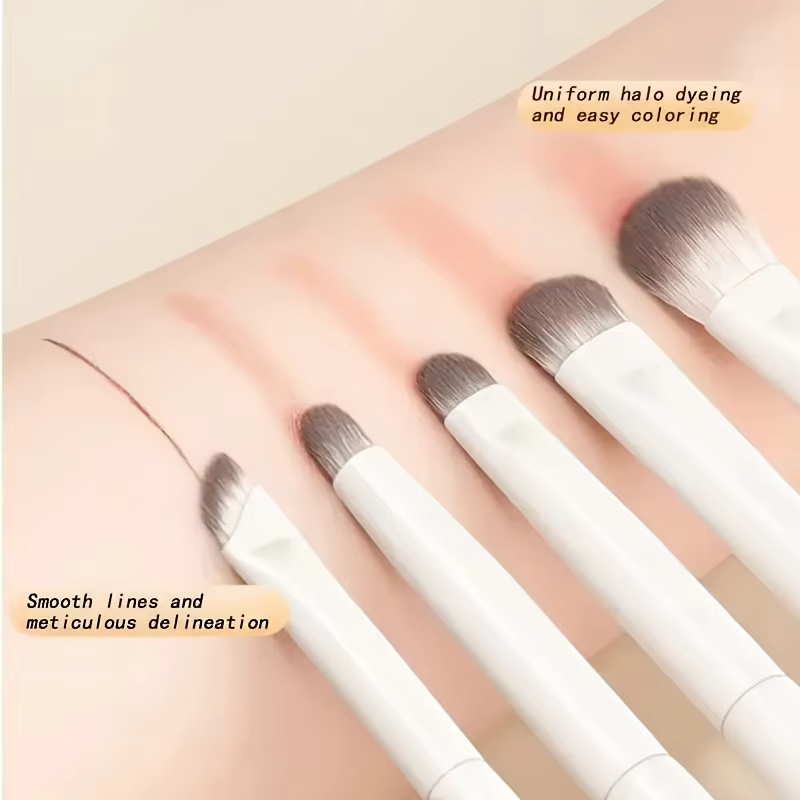 Ensemble de pinceaux de maquillage pour les yeux 5 pièces, compagnon de voyage parfait et cadeau pou